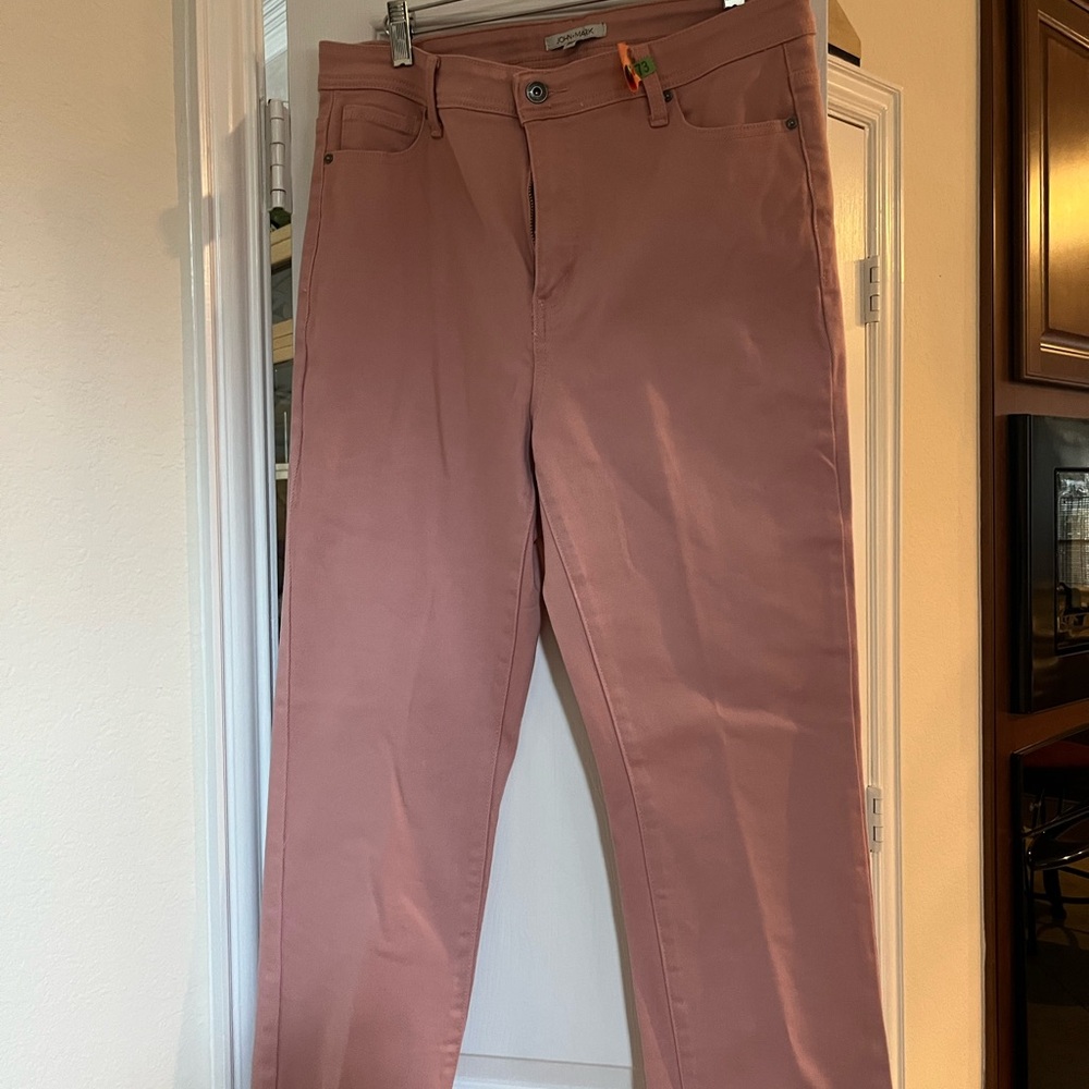 John Mark Dusty Pink Crop Pants